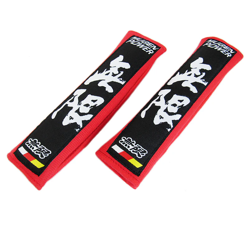 Mugen Red Seat Belt Cover X2 - Image 2