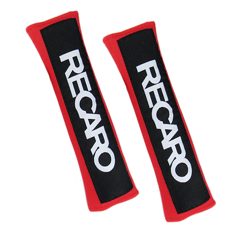 RECARO Red Seat Belt Cover X2 - Image 2