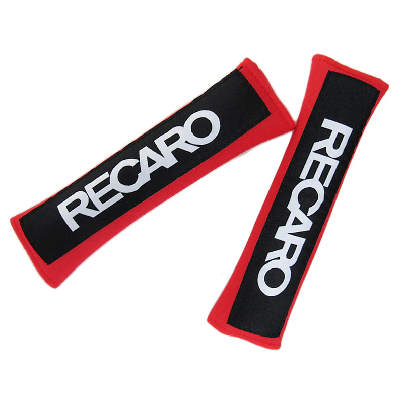 RECARO Red Seat Belt Cover X2 - Image 3