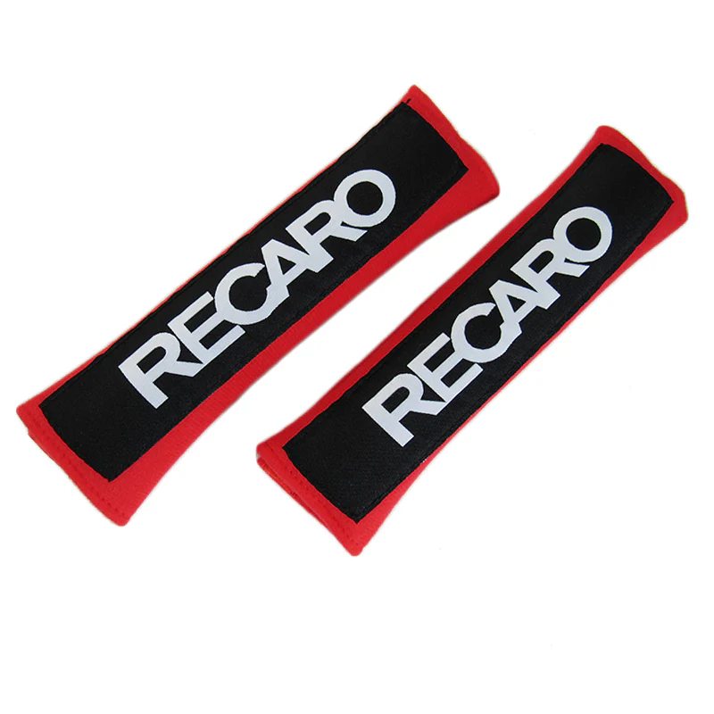 RECARO Red Seat Belt Cover X2 - Image 4