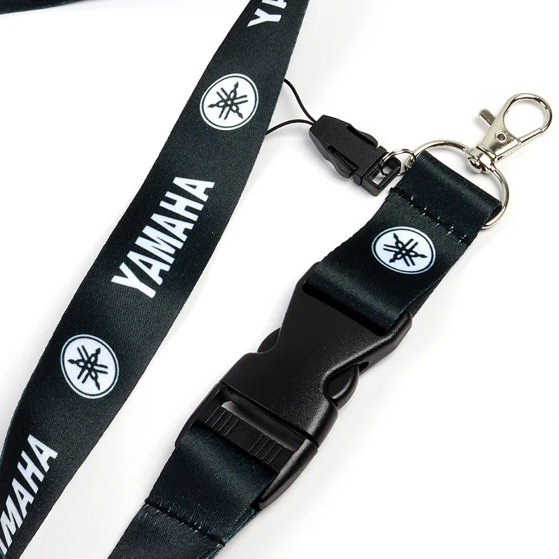 YAMAHA Racing Black Biker Keychain Lanyard Motorcycle Key chain Strap Tag - Image 5