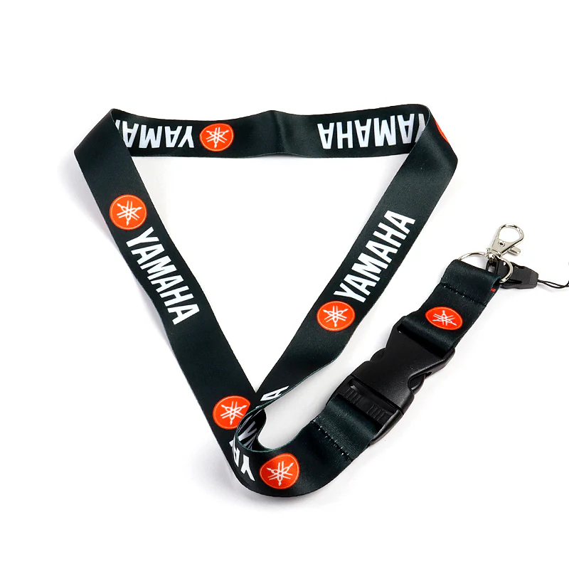 YAMAHA Racing Black/Red Biker Keychain Lanyard Motorcycle Key chain Strap Tag - Image 2