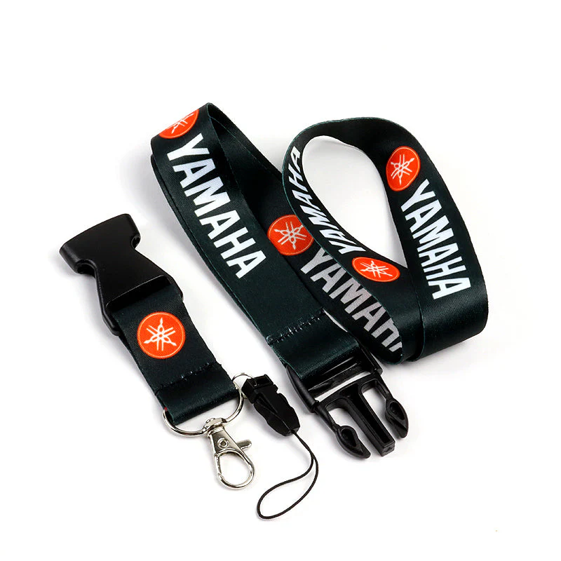 YAMAHA Racing Set of Black/Red Biker Keychain Lanyard Motorcycle Key chain Strap Tag - Image 3