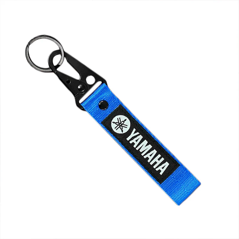 YAMAHA Racing Set of Blue/Black Biker Keychain Lanyard Motorcycle Key chain Strap Tag - Image 5