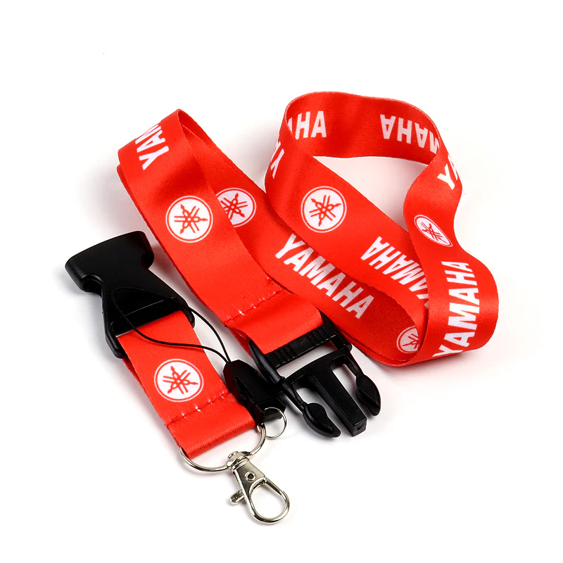 YAMAHA Racing Set of Red Biker Keychain Lanyard Motorcycle Key chain Strap Tag - Image 3