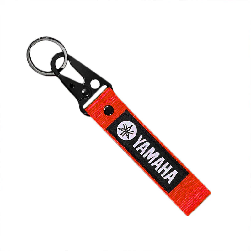 YAMAHA Racing Set of Red Biker Keychain Lanyard Motorcycle Key chain Strap Tag - Image 5