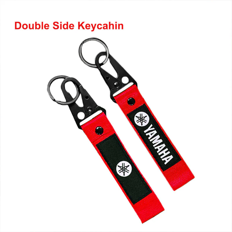 YAMAHA Racing Set of Red/Black Biker Keychain Lanyard Motorcycle Key chain Strap Tag - Image 8