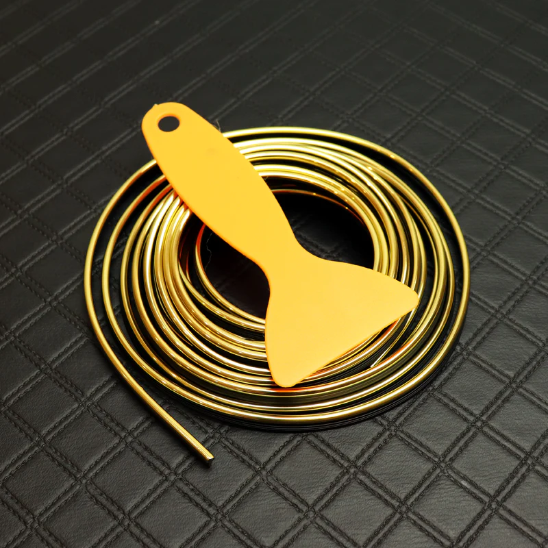Yellow/Gold Interior Edge Gap Line Moulding Trim Molding Strip Auto Car Décor - 16.4 ft - Image 7