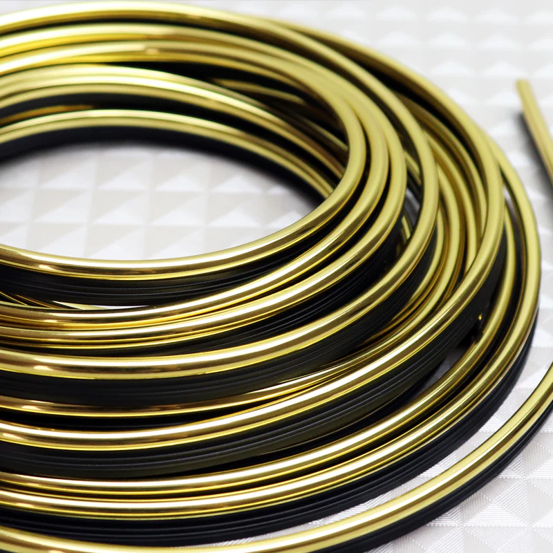 Yellow/Gold Interior Edge Gap Line Moulding Trim Molding Strip Auto Car Décor - 32.8 ft - Image 5