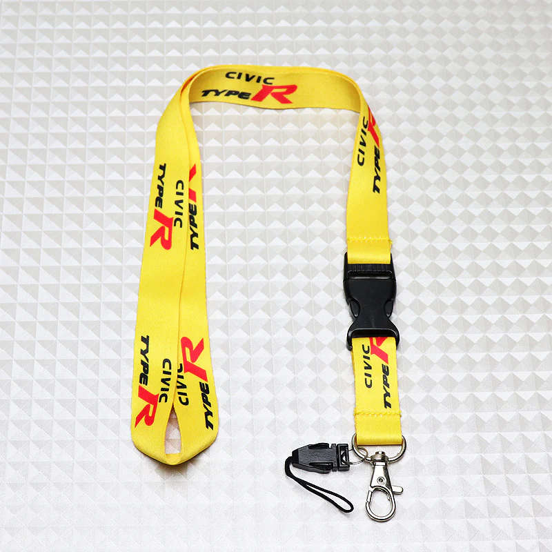 Honda Civic Type R Yellow Keychain Lanyard - Image 2