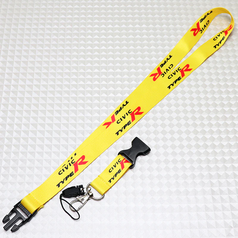 Honda Civic Type R Yellow Keychain Lanyard - Image 4