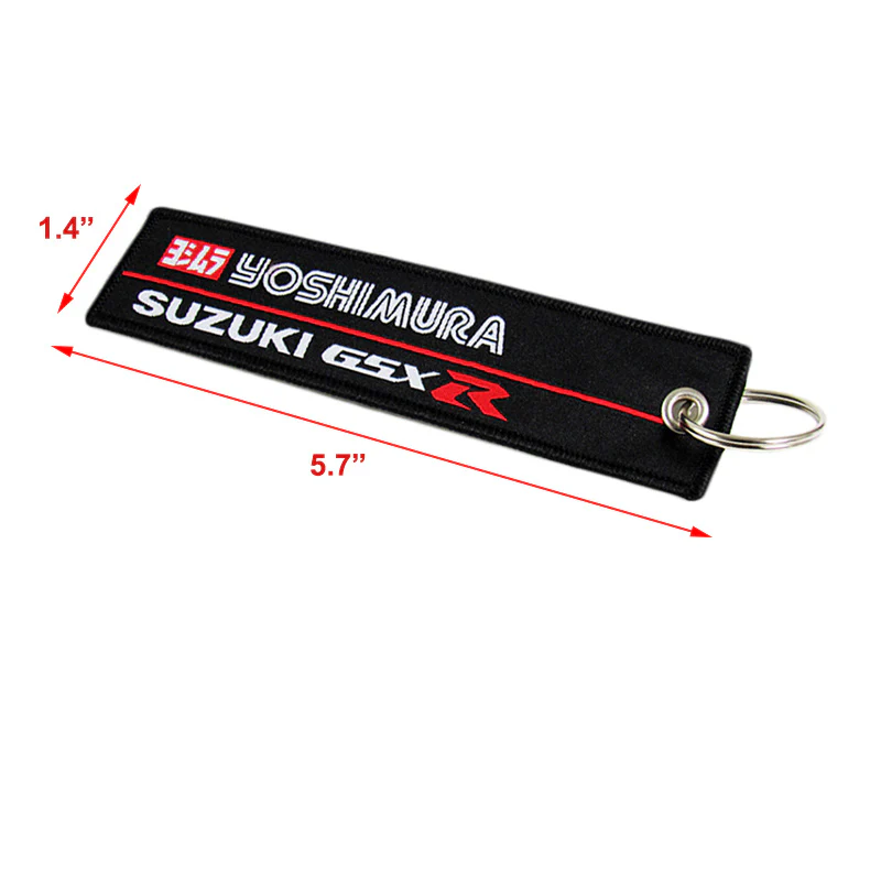 YOSHIMURA SUZUKI Keychain Fabric Strap Keyring Motorcycle Key Chain Gift GSXR X2 - Image 3