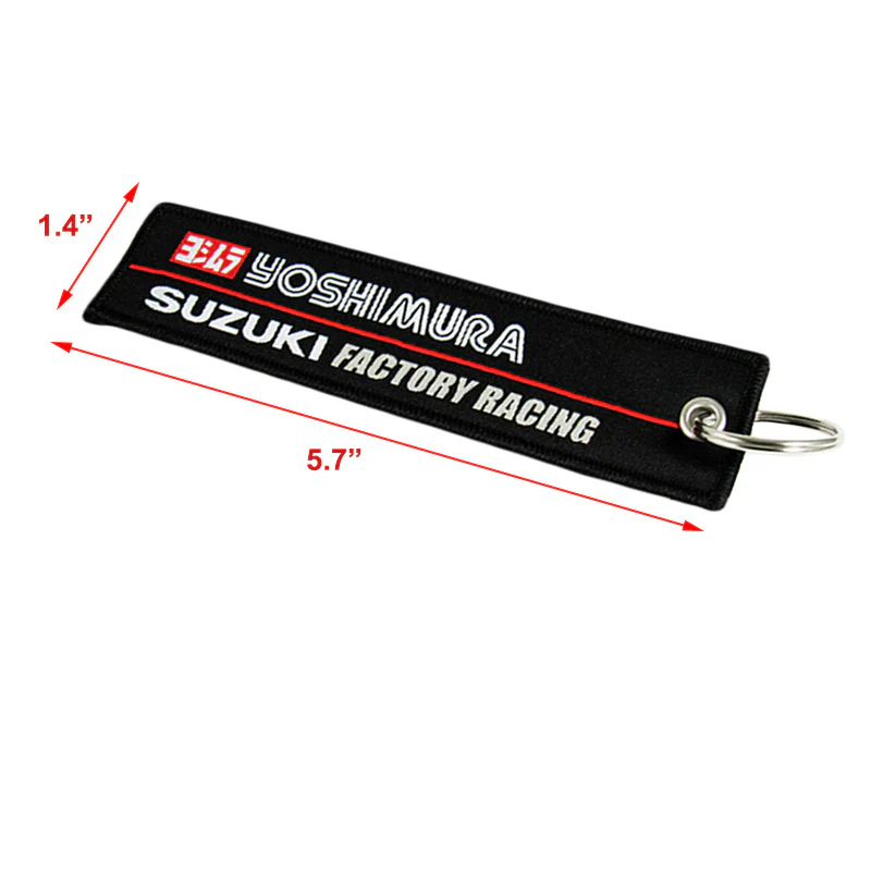 YOSHIMURA SUZUKI Keychain Fabric Strap Keyring Motorcycle Key Chain Gift GSXR X2 - Image 3