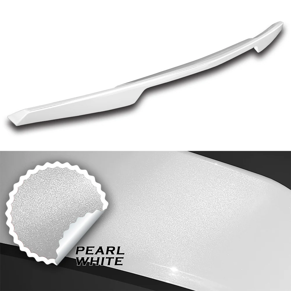 ZR51-Style Rear Trunk Lip Duckbill Spoiler ABS Wing For 2014 - 2019 Chevrolet Chevy Corvette C7 -Pearl White - Image 2
