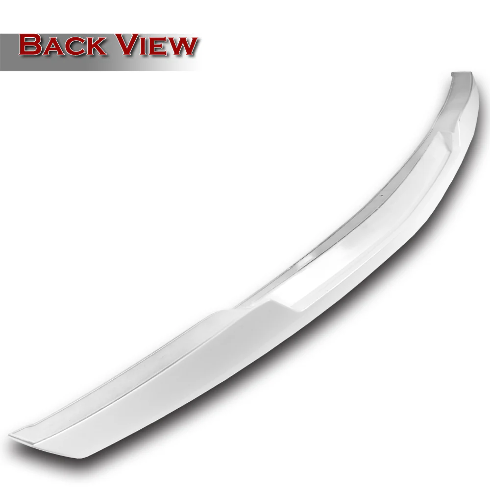 ZR51-Style Rear Trunk Lip Duckbill Spoiler ABS Wing For 2014 - 2019 Chevrolet Chevy Corvette C7 -Pearl White - Image 4
