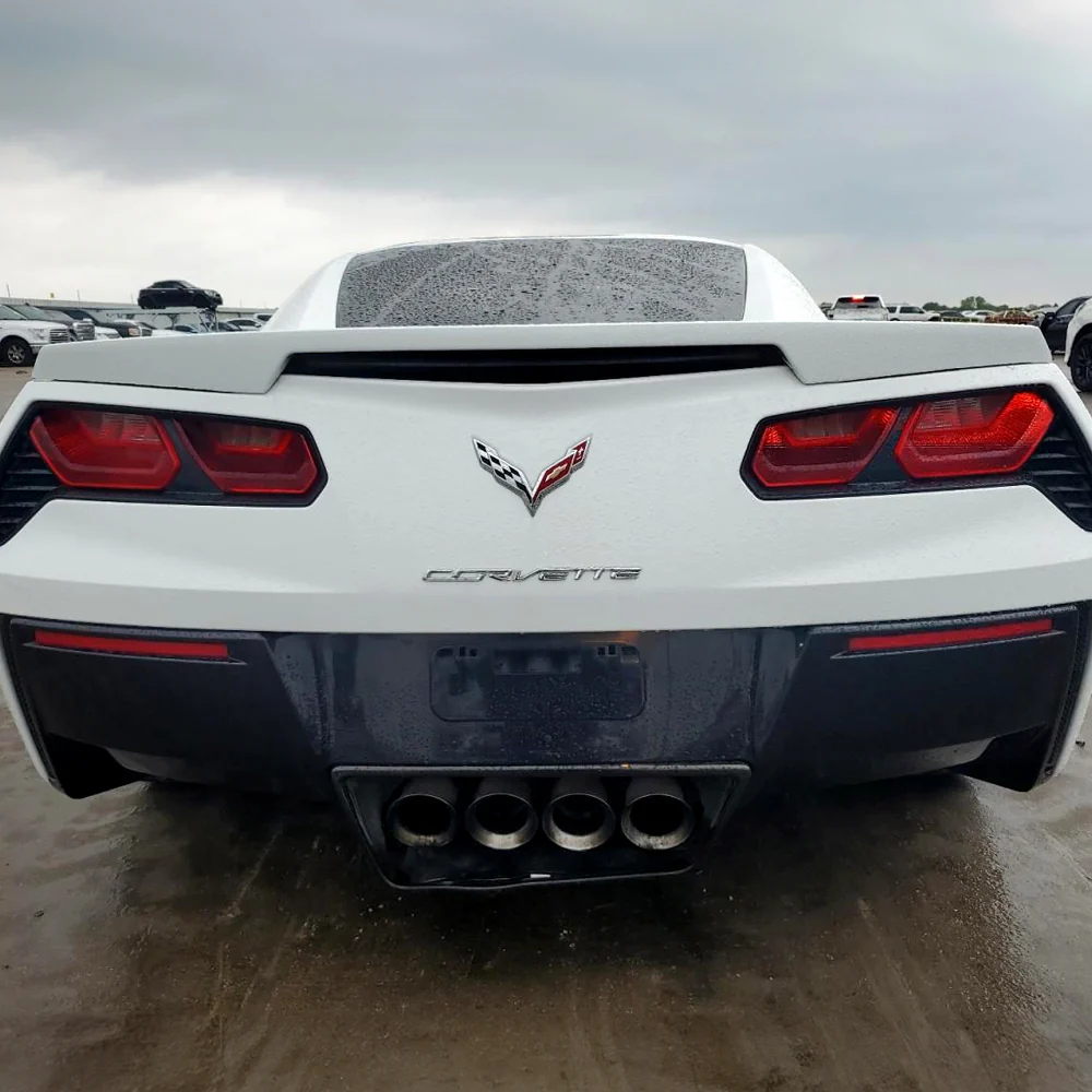 ZR51-Style Rear Trunk Lip Duckbill Spoiler ABS Wing For 2014 - 2019 Chevrolet Chevy Corvette C7 -Pearl White - Image 5