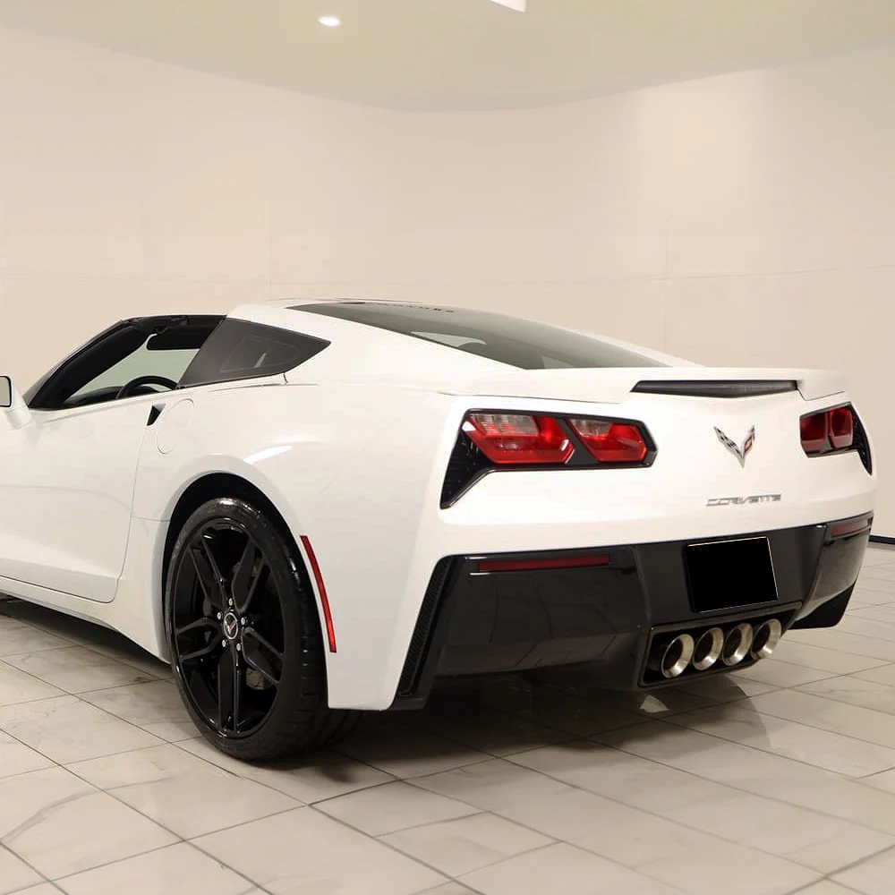 ZR51-Style Rear Trunk Lip Duckbill Spoiler ABS Wing For 2014 - 2019 Chevrolet Chevy Corvette C7 -Pearl White - Image 6