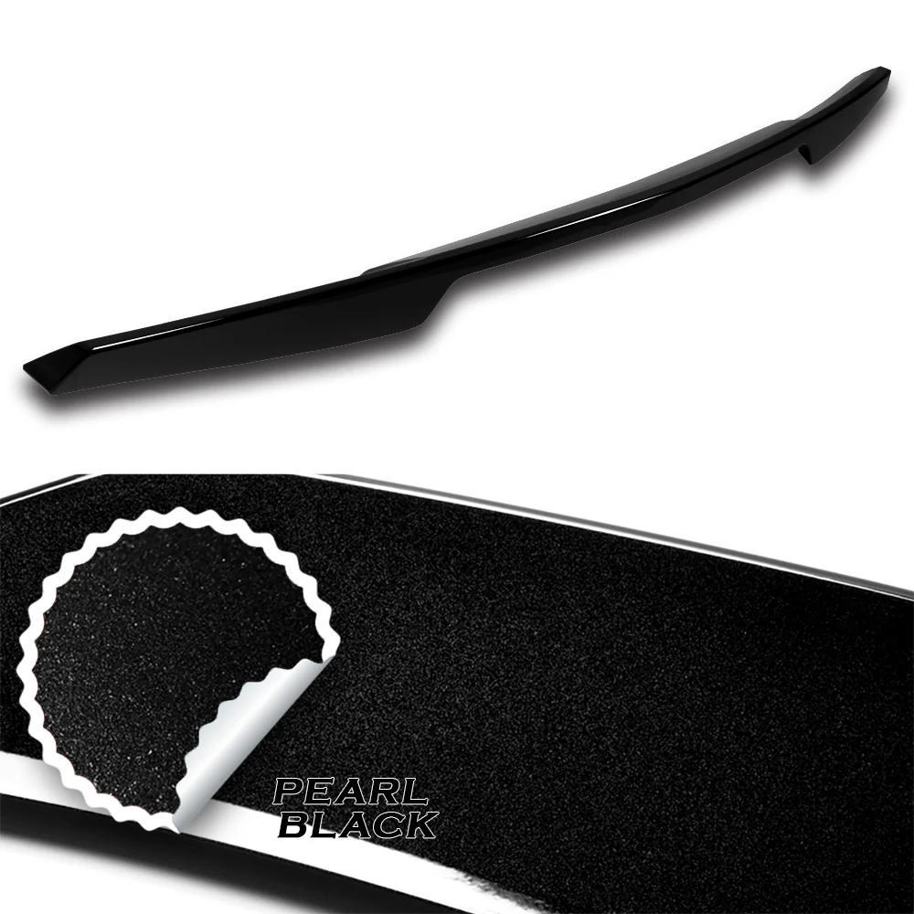 ZR51-Style Rear Trunk Lip Duckbill Spoiler ABS Wing For 2014 - 2019 Chevrolet Chevy Corvette C7 -Pearl Black - Image 2
